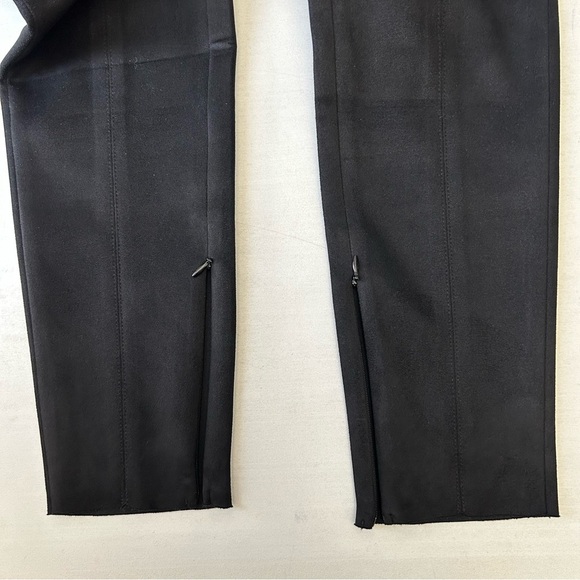 Zara Women’s Black Faux Suede Leggings Ankle Zip Pants Size Medium - Picture 9 of 16